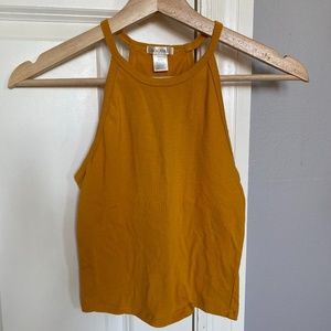 Mustard Halter Tank Top
